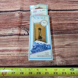 Model Power No. 8572 N Scale Railroad Signal 4 Way Pre Wired Switch Brass Parts